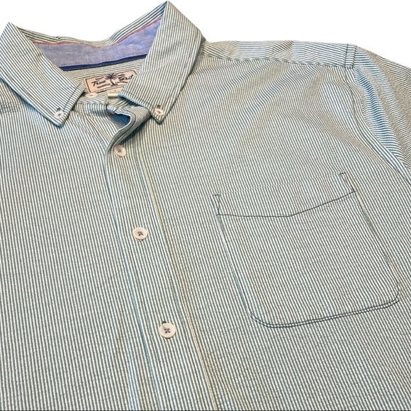 True Grit Knit Stretch Seersucker Short Sleeve One Pocket Shirt NWOT - Picture 6 of 7
